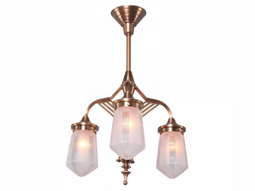 PRAGUE 3/II - Handmade brass chandelier by Patinas Lighting - view 3